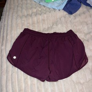 Lululemon dark pink/purple/maroon shorts